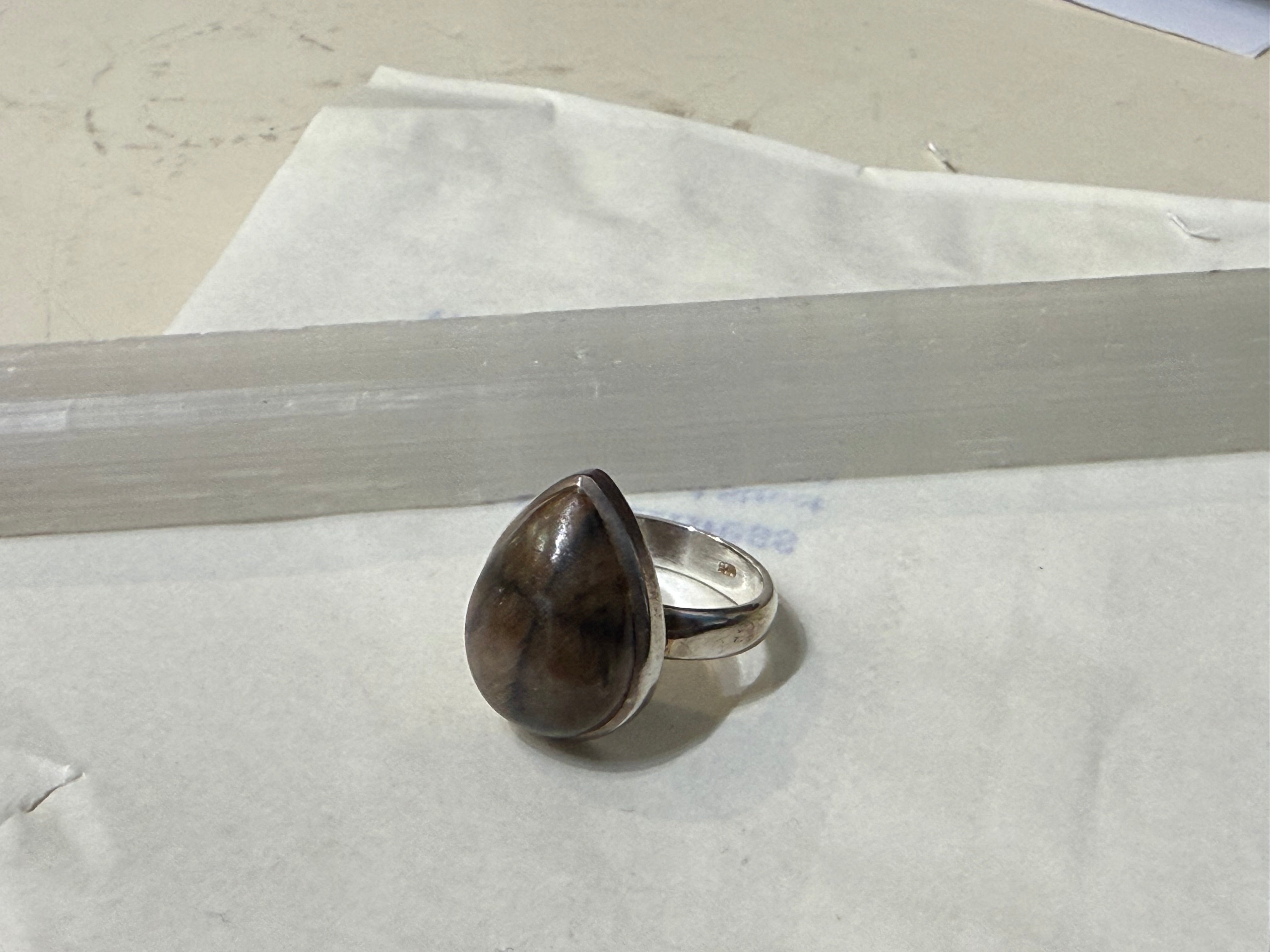 Chiastolite Ring, size 7.5
The Stone of Protection & Sacred Alignment Crystal Wellness