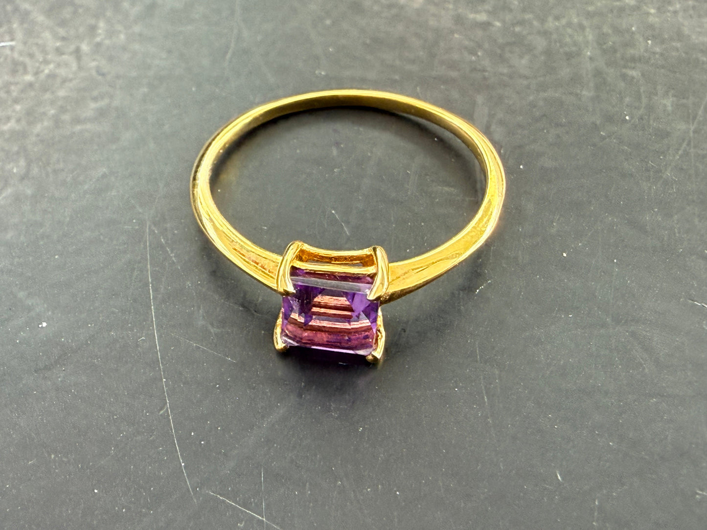 Amethyst Ring – A Symbol of Peace, Wisdom & Spiritual Harmony, size 3 Crystal Wellness