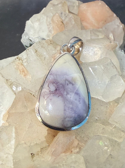 Tiffany Stone Pendant, 30mmx20mm Crystal Wellness