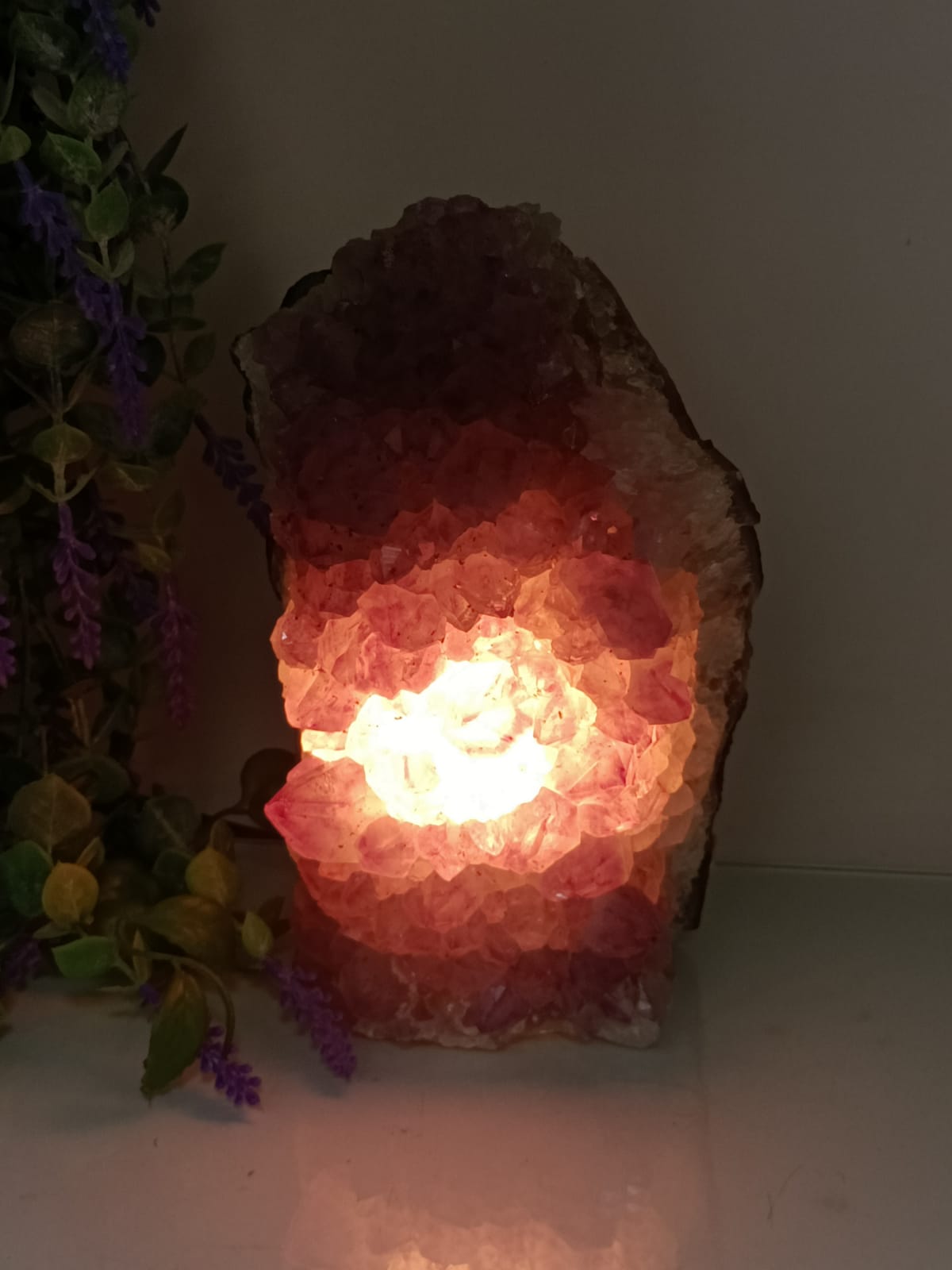 Amethyst Cluster Lamp 3.41kg Crystal Wellness