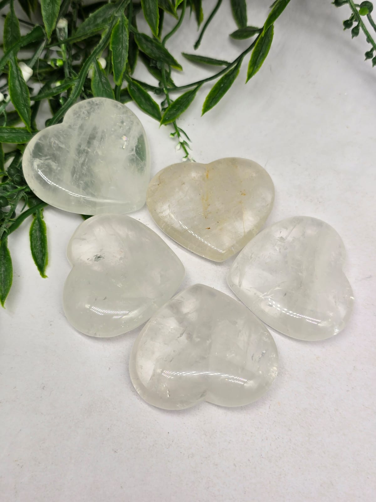 Clear Quartz Heart Shape Crystal Wellness
