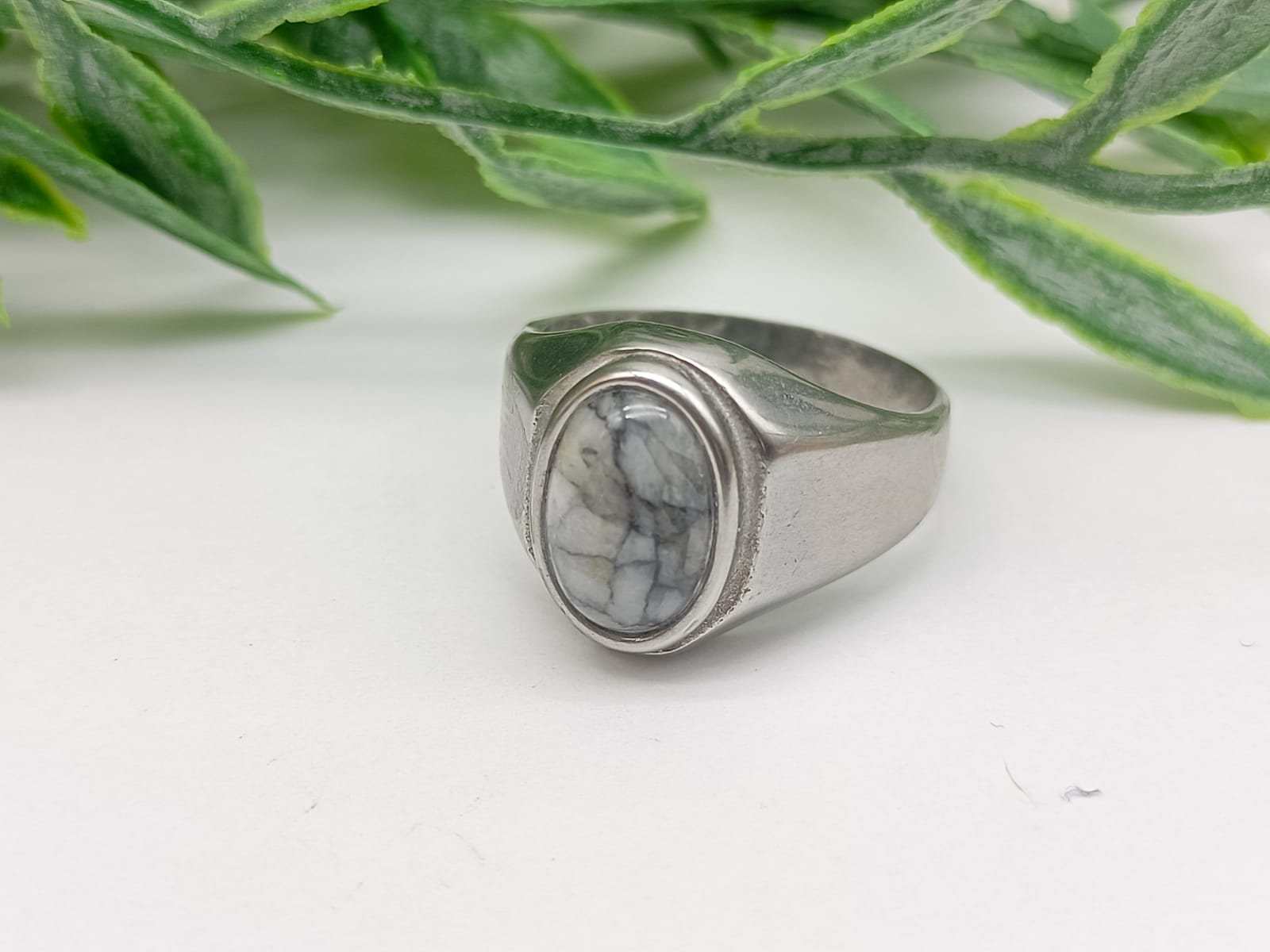 Pinolith Titanium Ring Size 11 US or AUS W Crystal Wellness