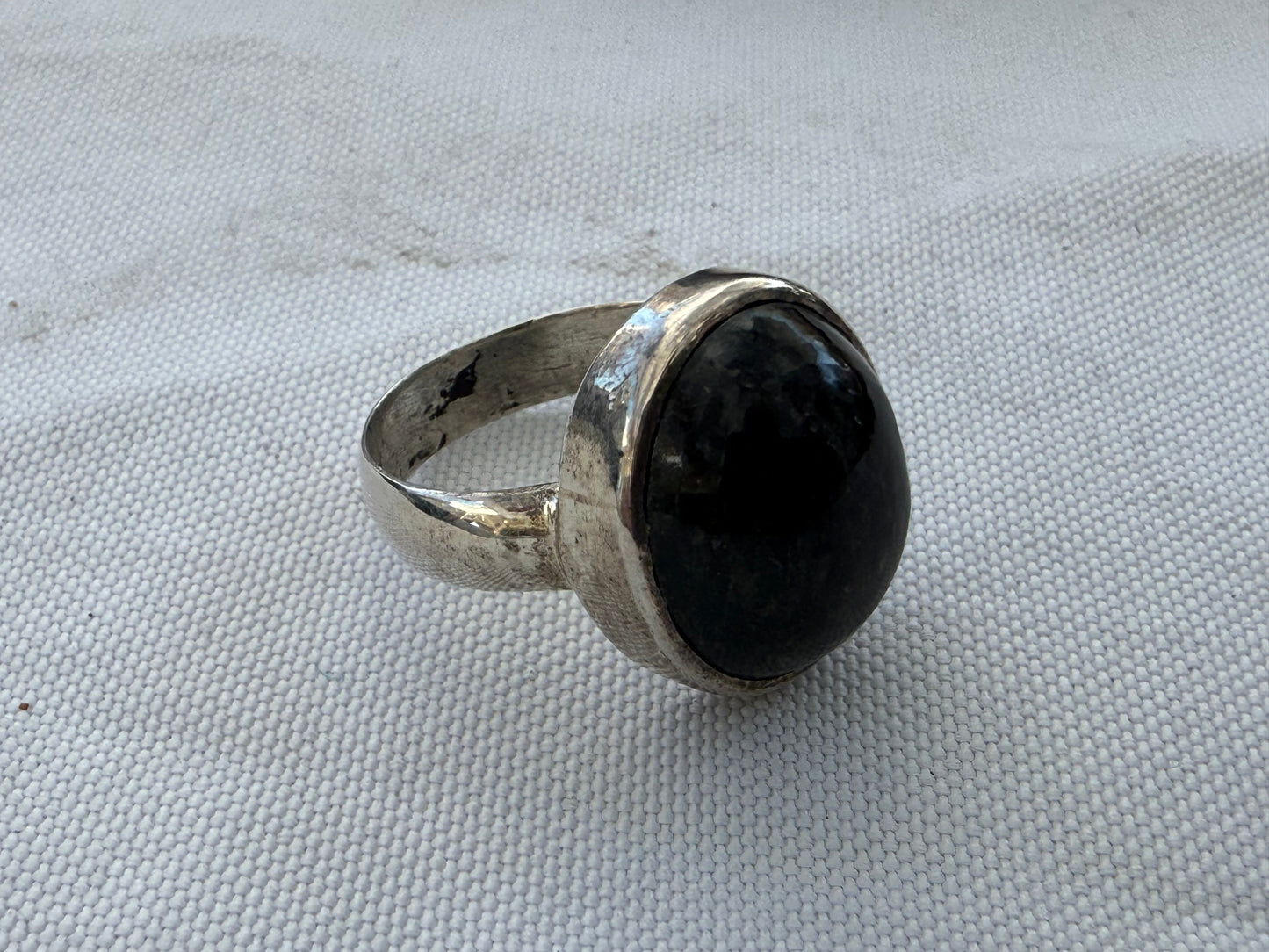 Black Jade Ring, size 8.5

A symbol of protection, strength & grounded inner peace. Crystal Wellness