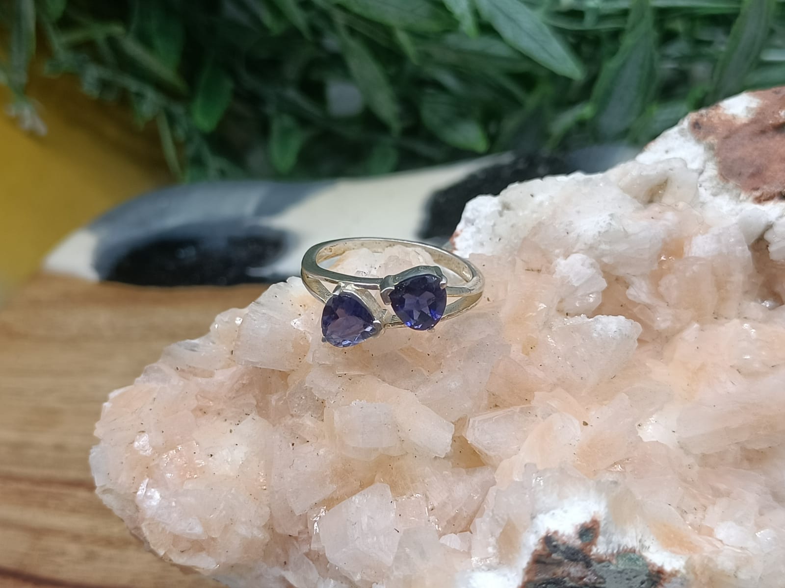 Iolite 925 Sterling Silver Ring Size 7 Crystal Wellness