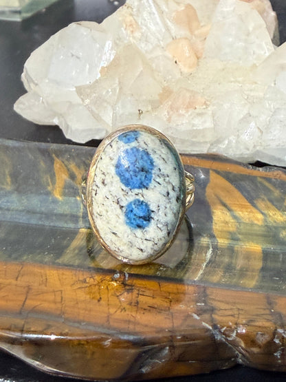 💙 K2 Stone Ring — “Mountain Wisdom”, size 9.5 Crystal Wellness