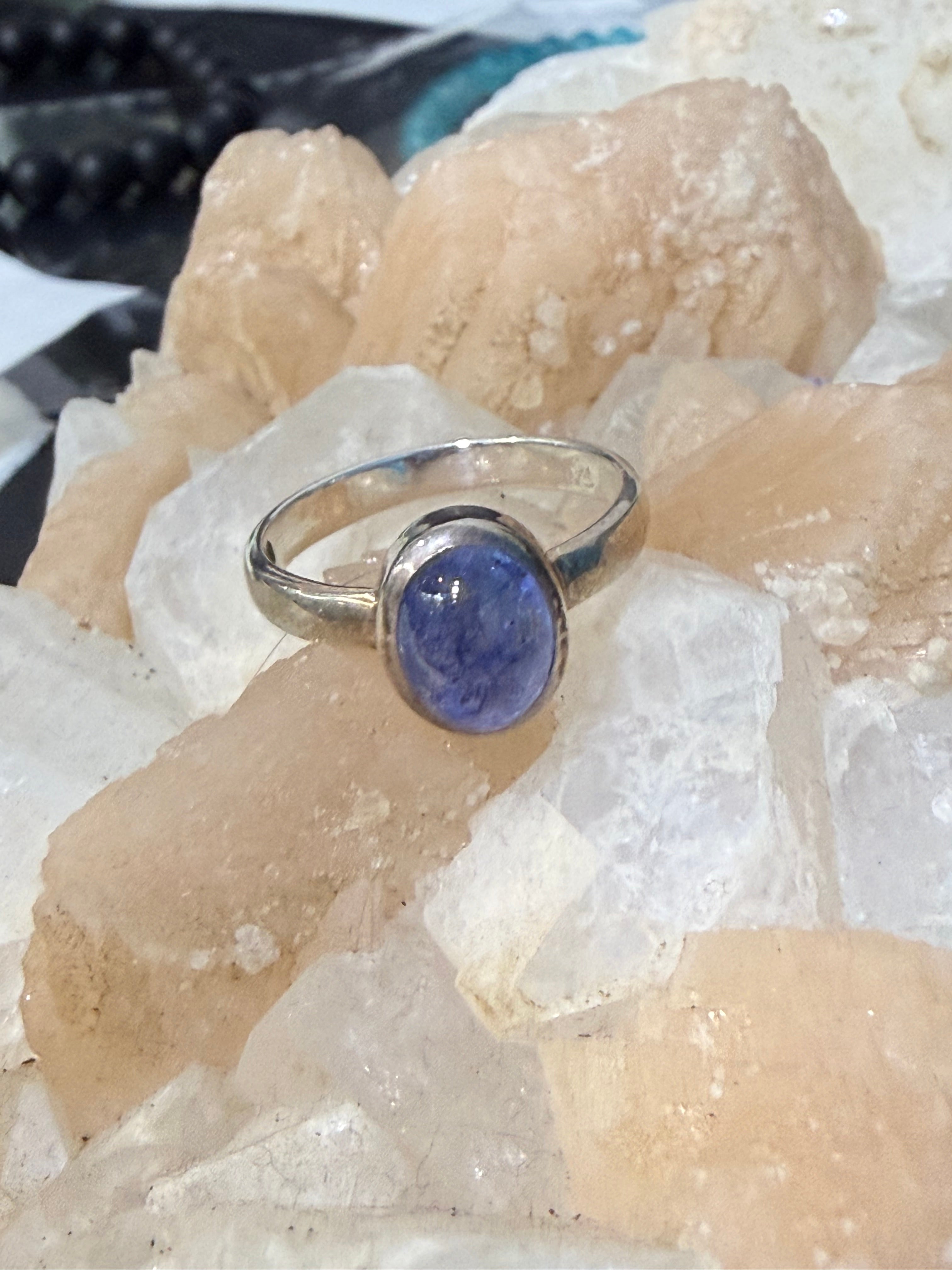 Tanzanite Ring, size 7.75 – Stone of Transformation & Higher Wisdom Crystal Wellness