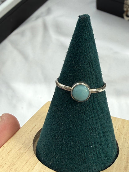 🌊 Larimar Ring — The Stone of Divine Calm, size 6 Crystal Wellness