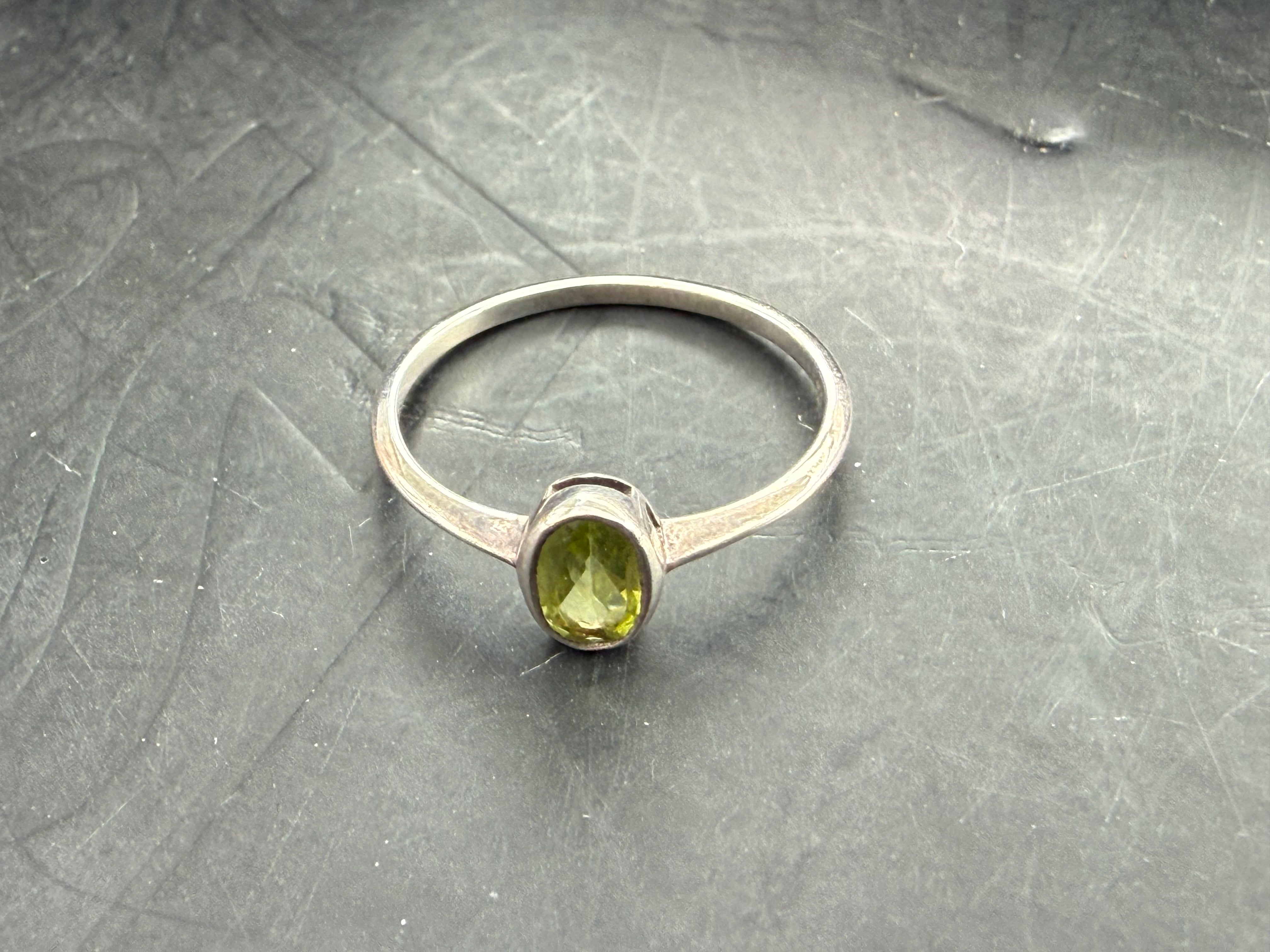 ✨ Peridot Ring — Heart of Light, size 6 Crystal Wellness