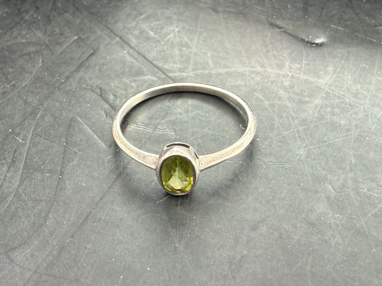 ✨ Peridot Ring — Heart of Light, size 6 Crystal Wellness