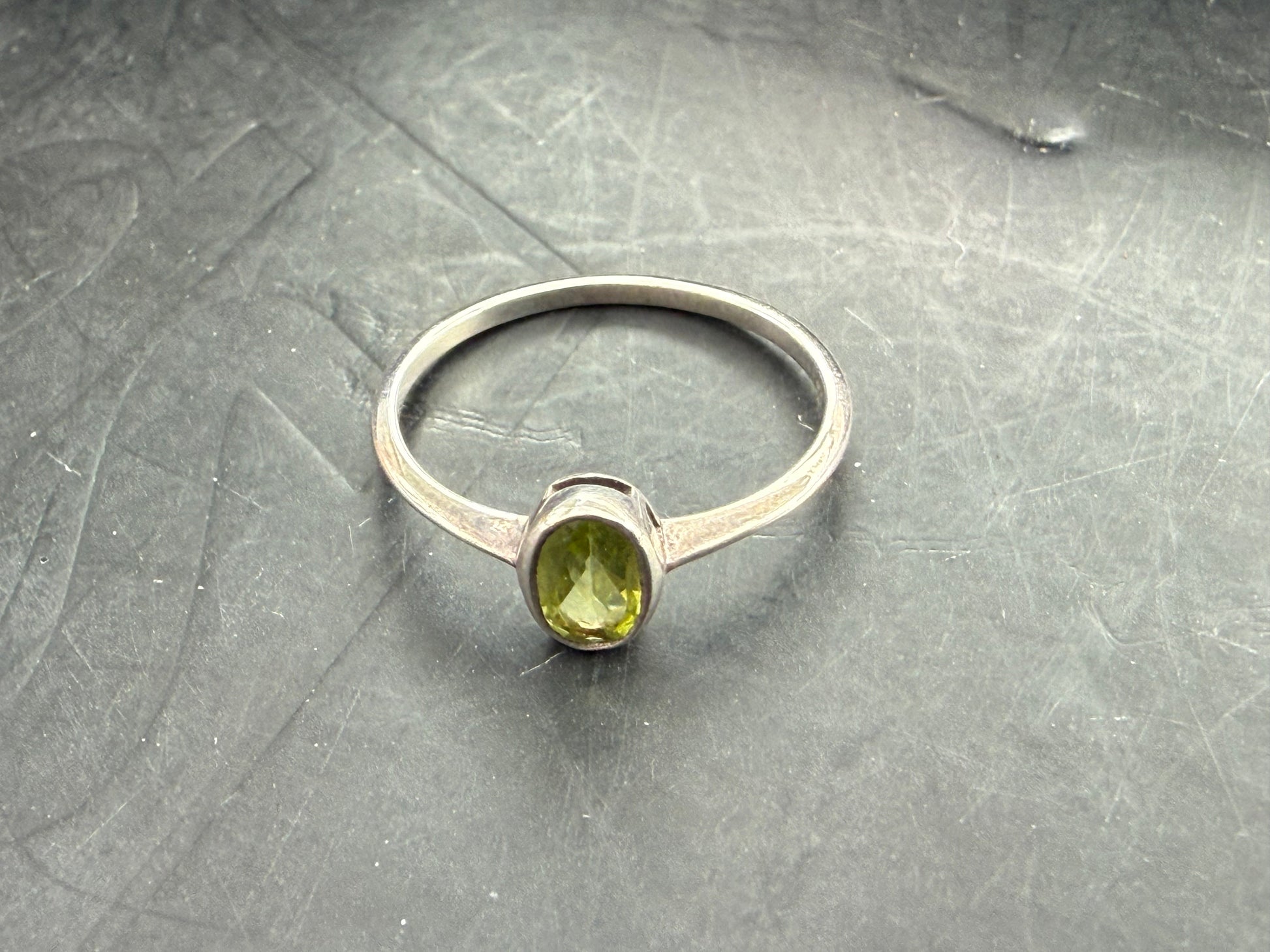 ✨ Peridot Ring — Heart of Light, size 6 Crystal Wellness