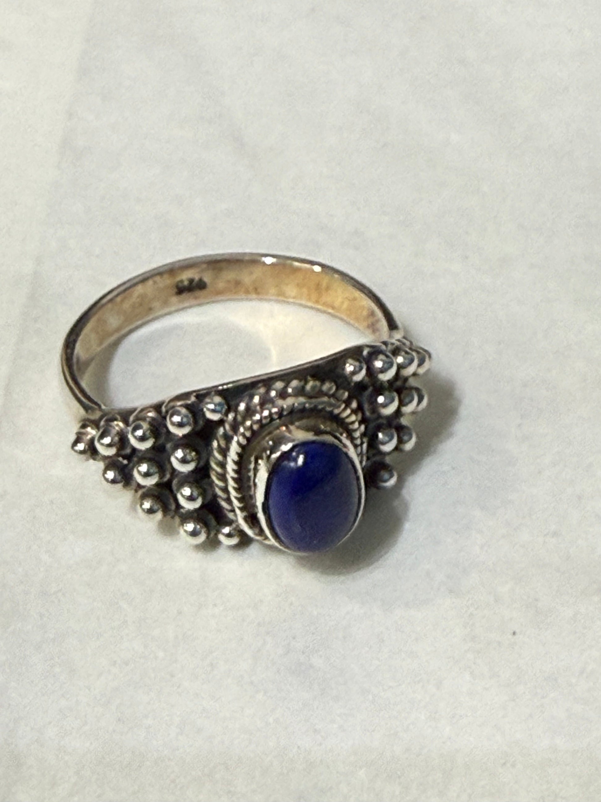 Lapis Lazuli Ring – Wisdom of the Ancient Sky, Size 7 Crystal Wellness