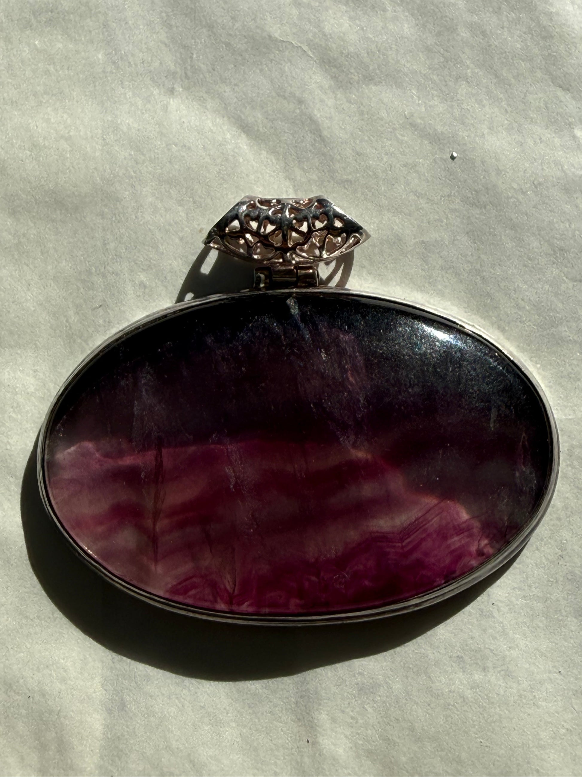 Fluorite Pendant – Clarity of Mind & Inner Harmony 52mmx35mm Crystal Wellness