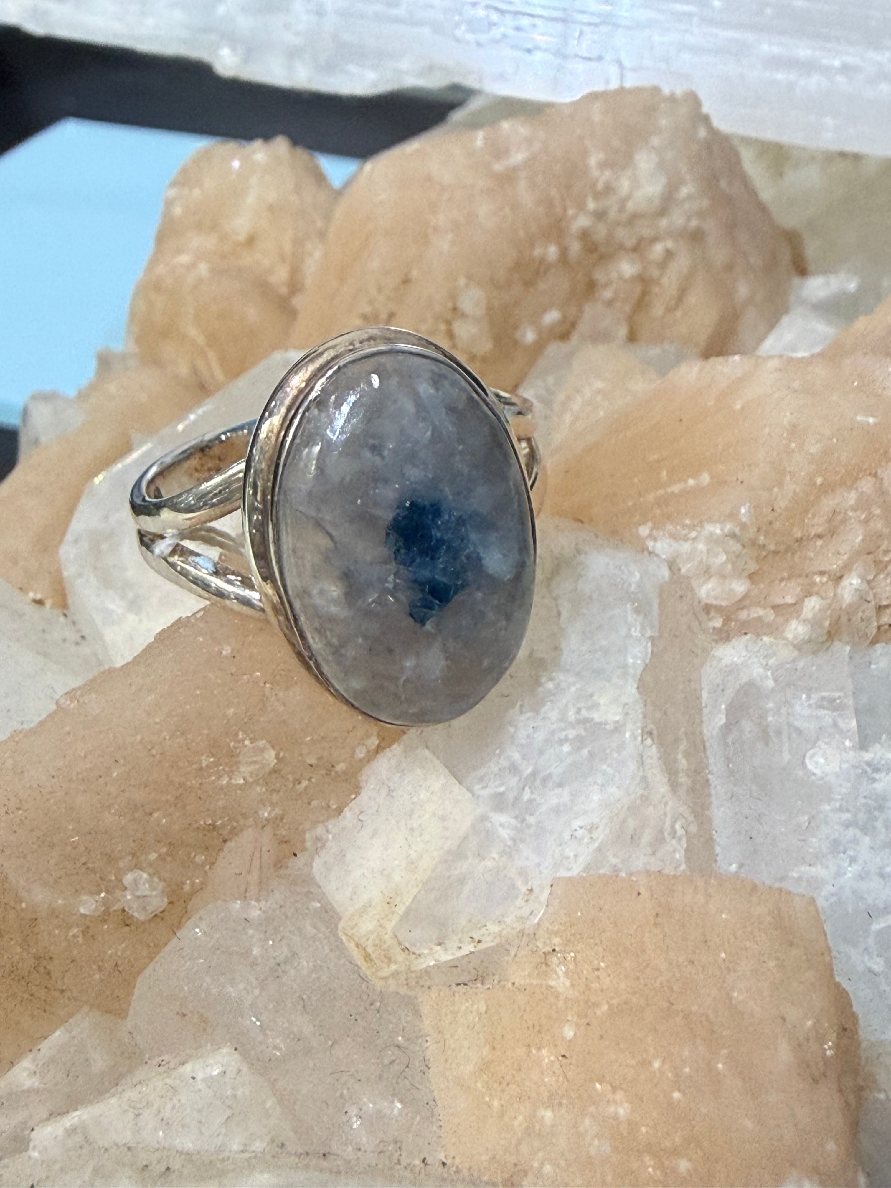 Green Tourmaline Ring, size 10 – Heart Healing | Prosperity | Renewal Crystal Wellness