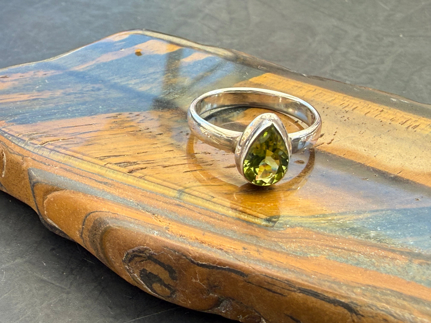 Peridot Ring — The Stone of Renewal & Abundance, size 7 Crystal Wellness