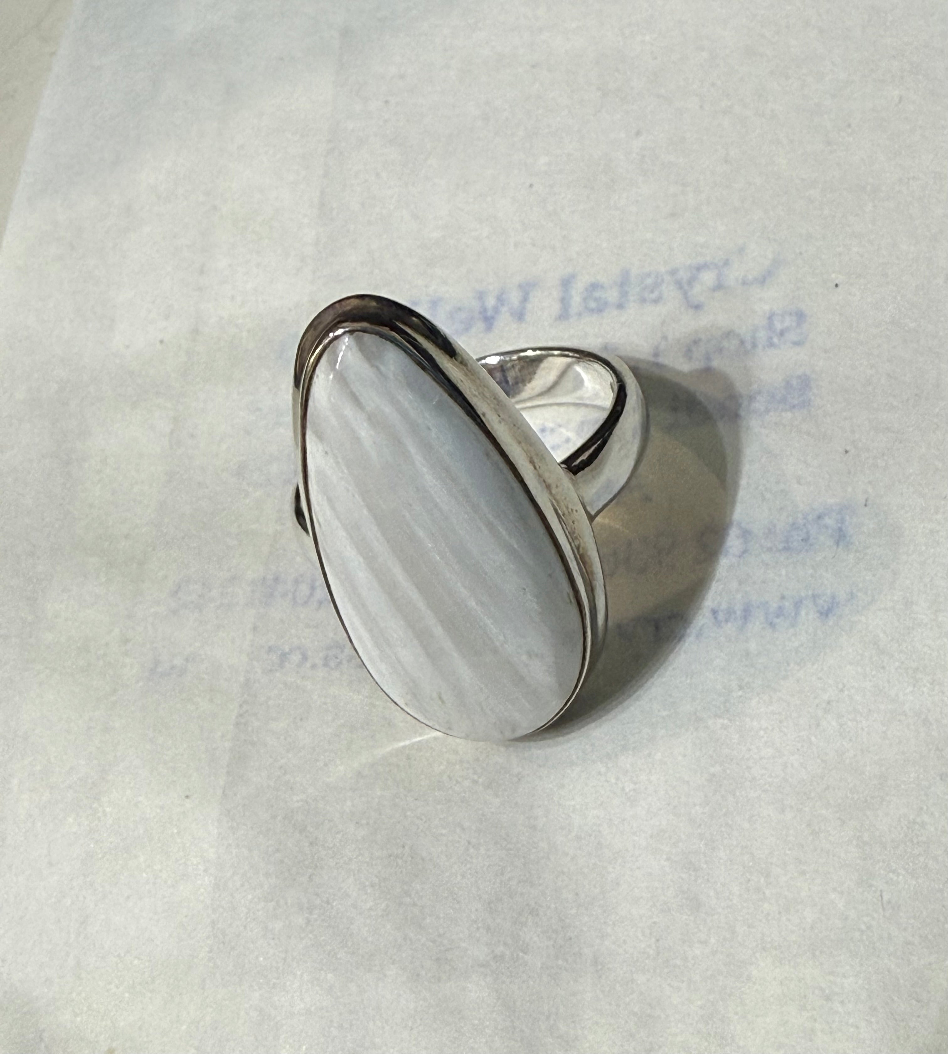 Scolecite Ring – Size 9 Crystal Wellness