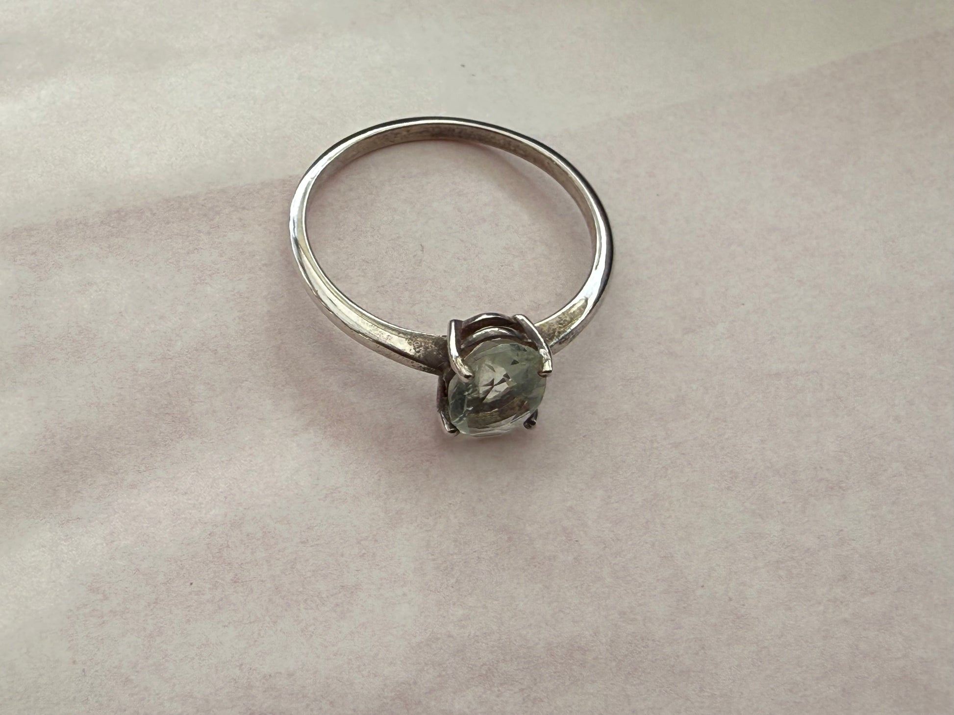 Green Fluorite Ring – Clarity, Growth & Heart-Centred Wisdom, size 6 Crystal Wellness