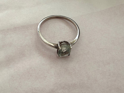 Green Fluorite Ring – Clarity, Growth & Heart-Centred Wisdom, size 6 Crystal Wellness
