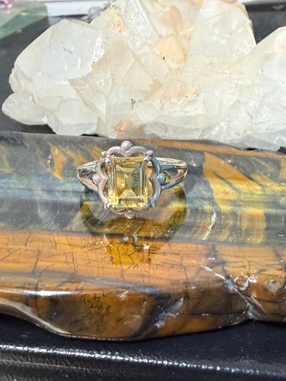 Citrine Ring — The Stone of Abundance & Joy, size 8.5 Crystal Wellness