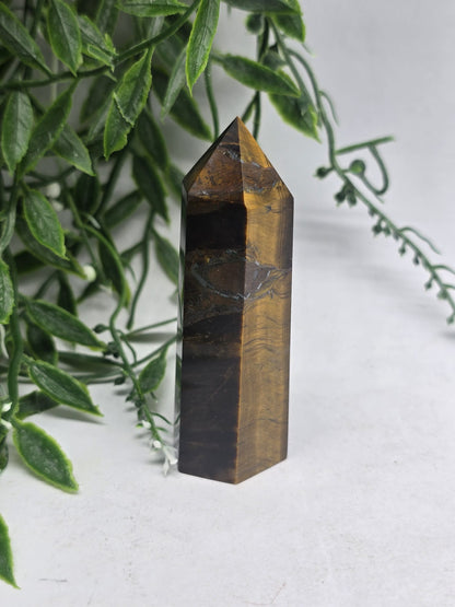 Gold Tiger’s Eye Point Crystal Wellness