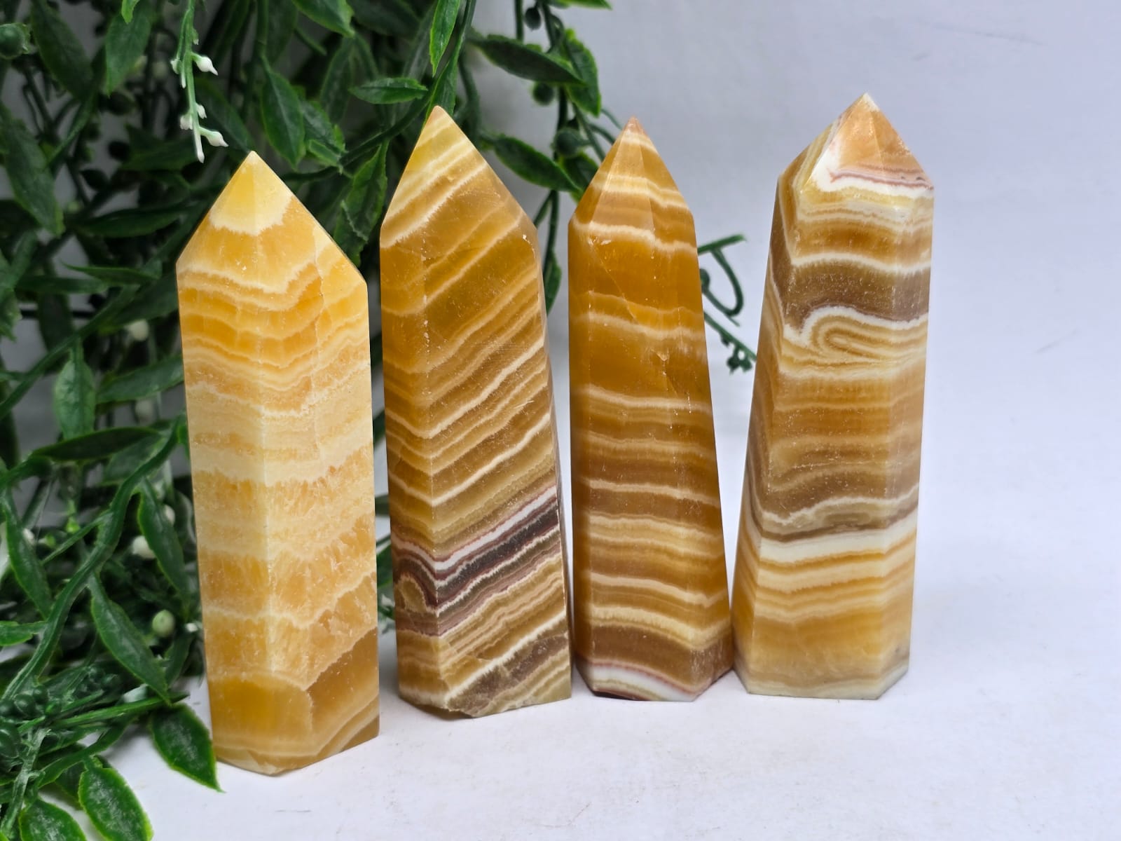 Yellow Calcite Point 10x3cm Crystal Wellness