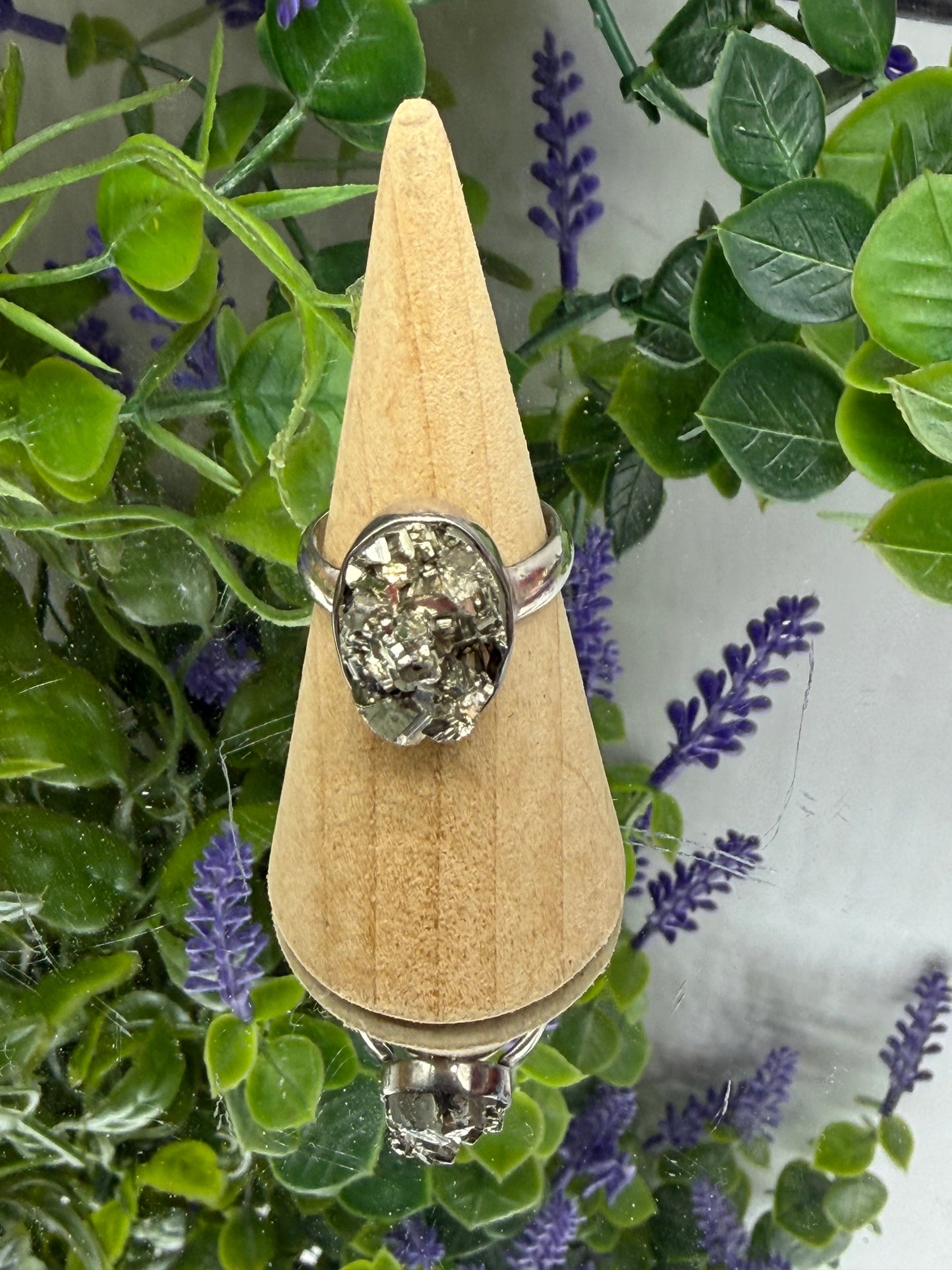 ✨ Pyrite Ring — The Stone of Abundance & Personal Power, size 9 Crystal Wellness