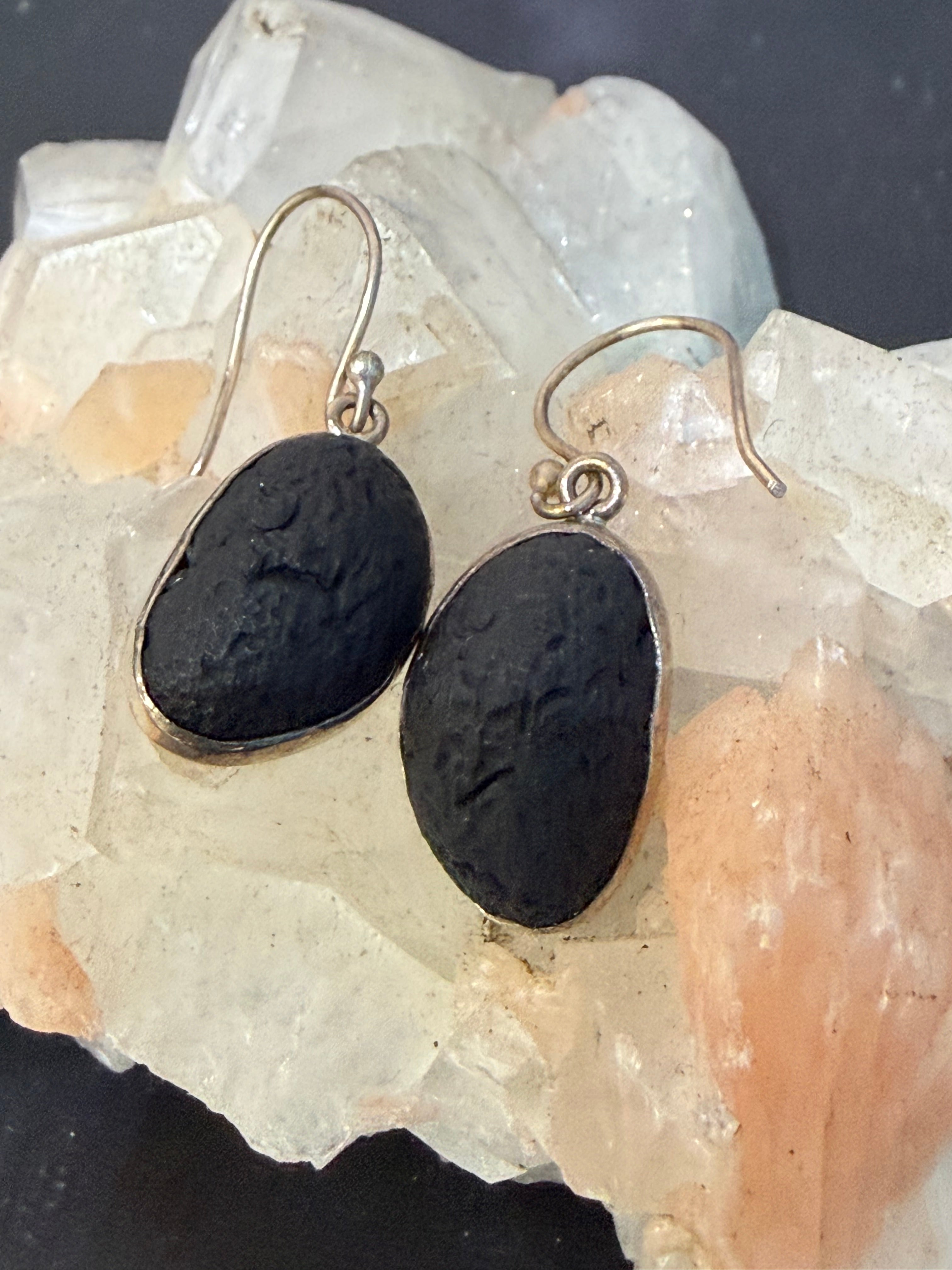 Lava Earrings – Grounding, Strength & Inner Transformation, 18mmx12mm Crystal Wellness