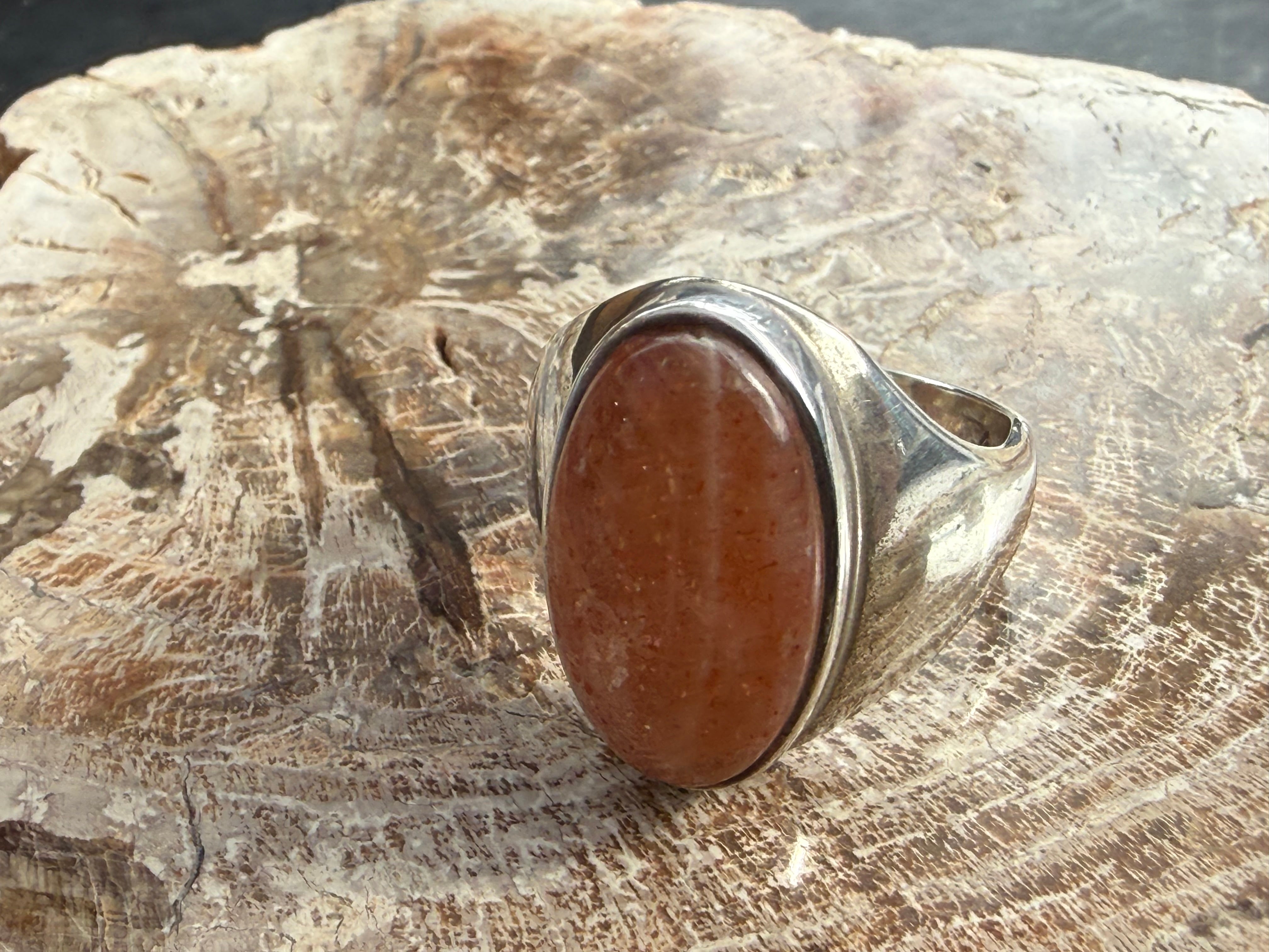 Sunstone Ring, size 7.5– Joy, Vitality & Radiant Confidence Crystal Wellness