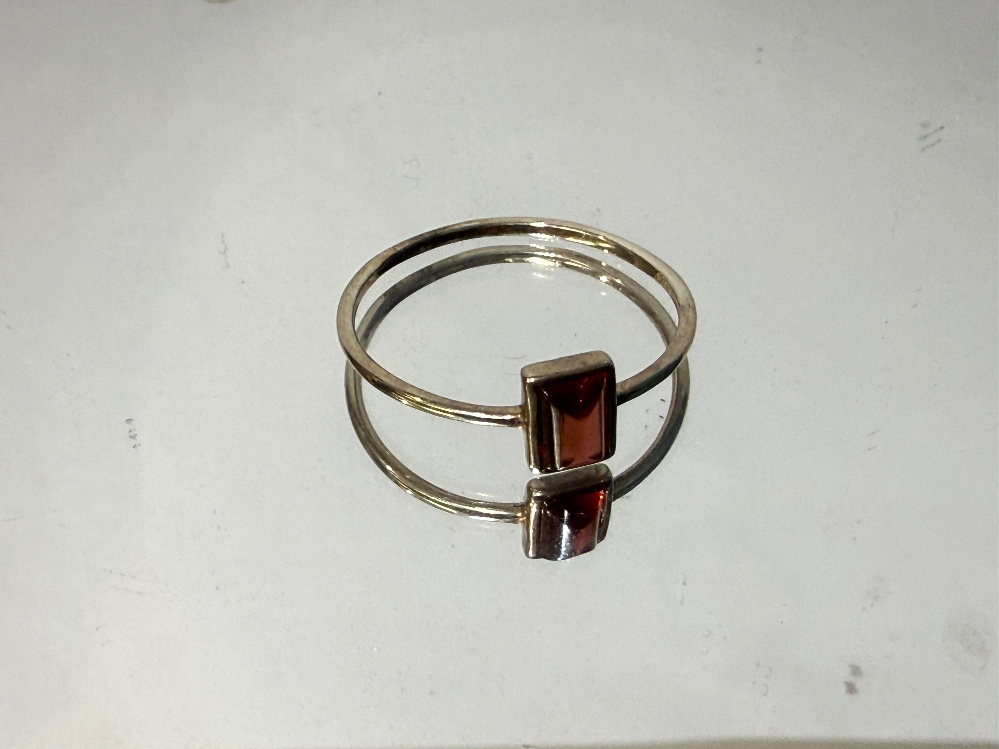 Natural Garnet Ring, size 9  – Passion, Strength & Grounding Crystal Wellness