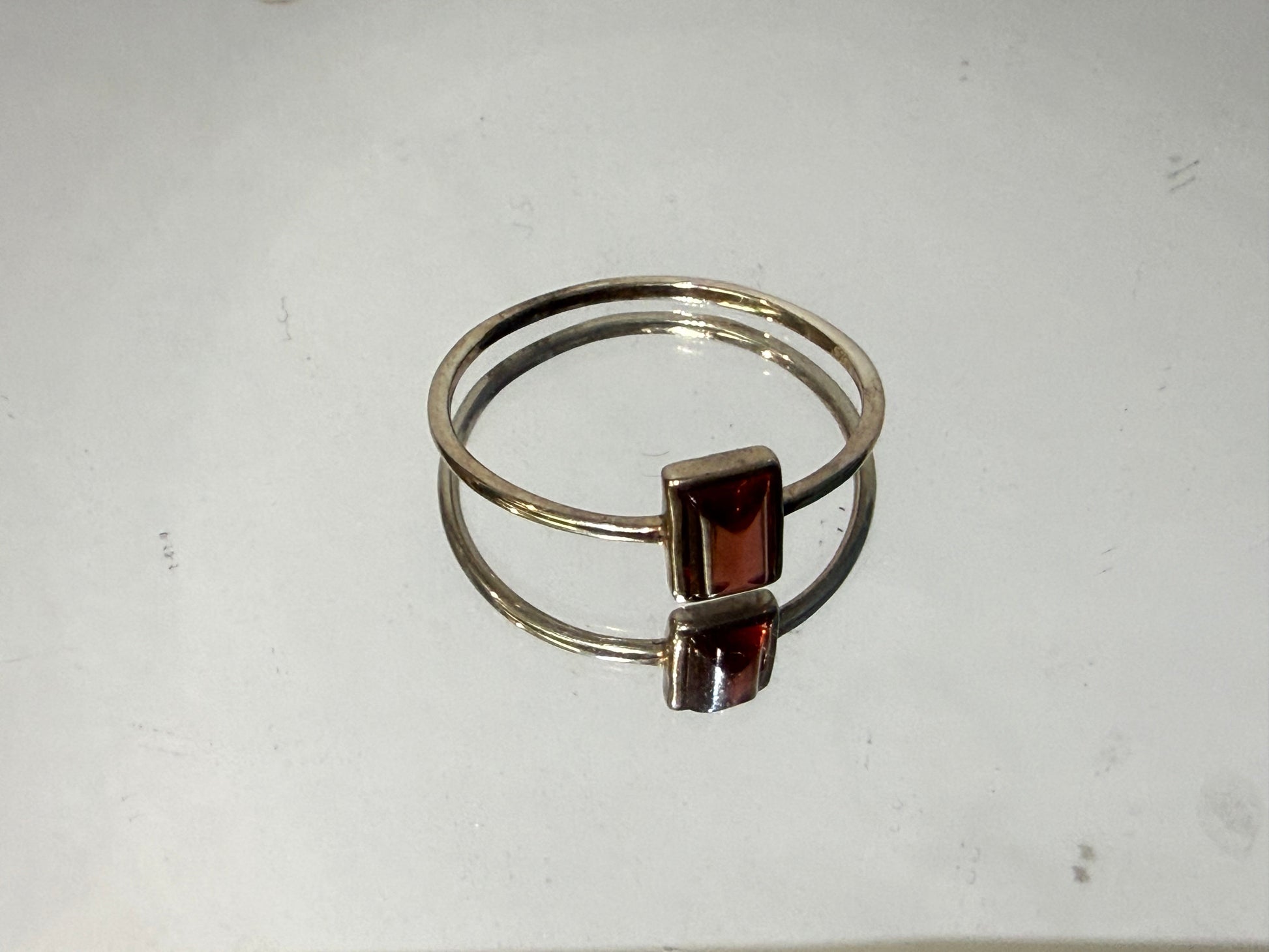 Natural Garnet Ring, size 9  – Passion, Strength & Grounding Crystal Wellness