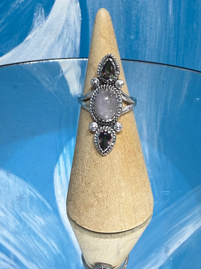 Rose Quartz & Mystic Topaz Ring
Stone of Love, Self-Worth & Radiant Transformation, size 6 Crystal Wellness