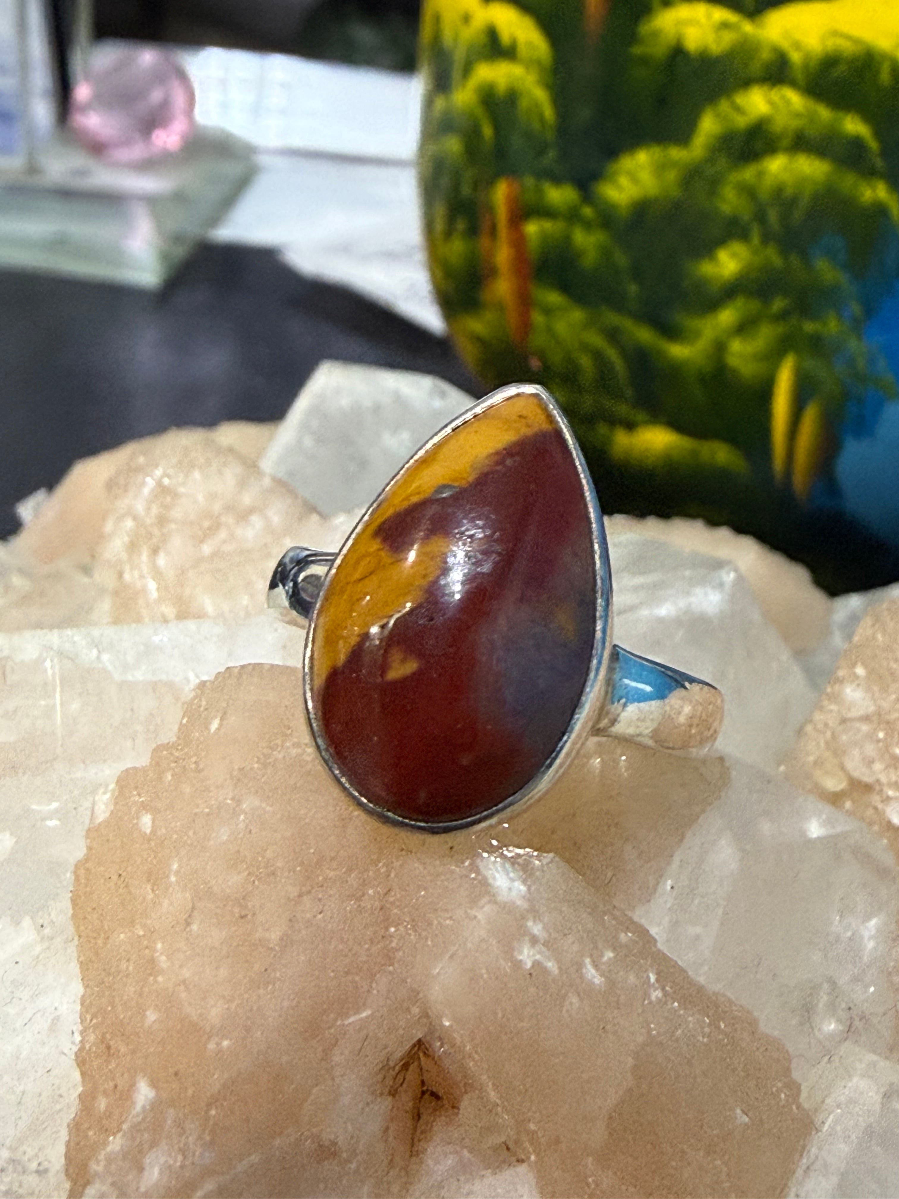 Mookaite Ring, size 9 – Strength, Vitality & New Beginnings Crystal Wellness