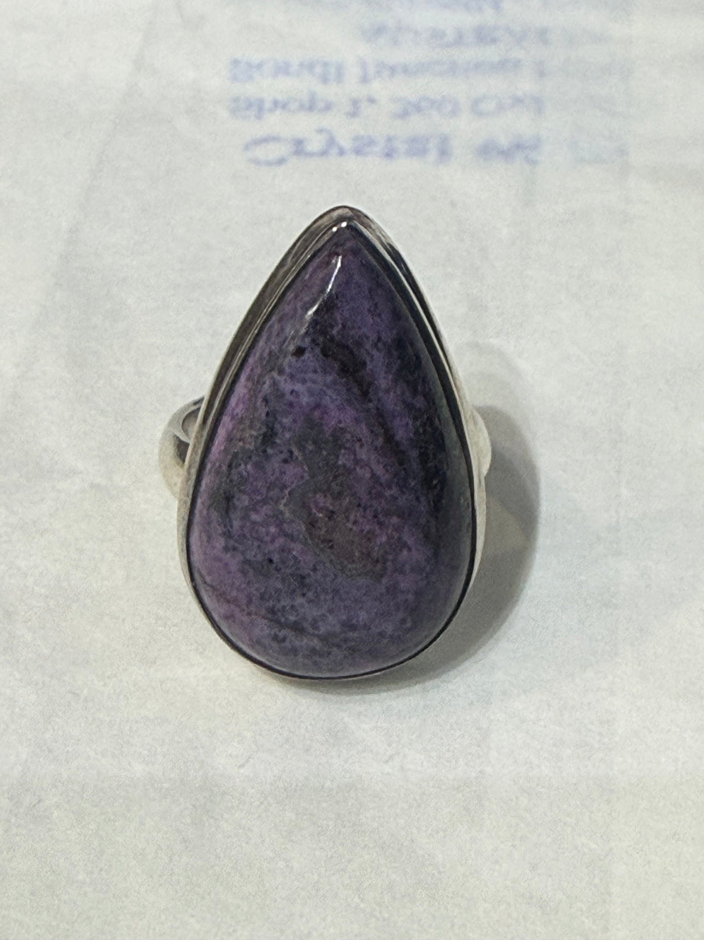 Sugilite Sterling Silver Ring – Size 5.5 Crystal Wellness