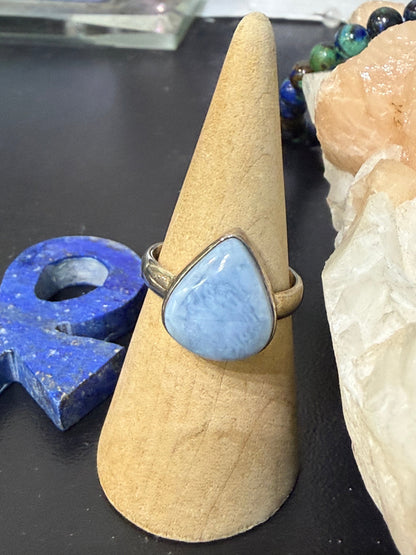 Owyhee Opal Ring, size 9.5 — The Stone of Inner Light & Emotional Renewal Crystal Wellness