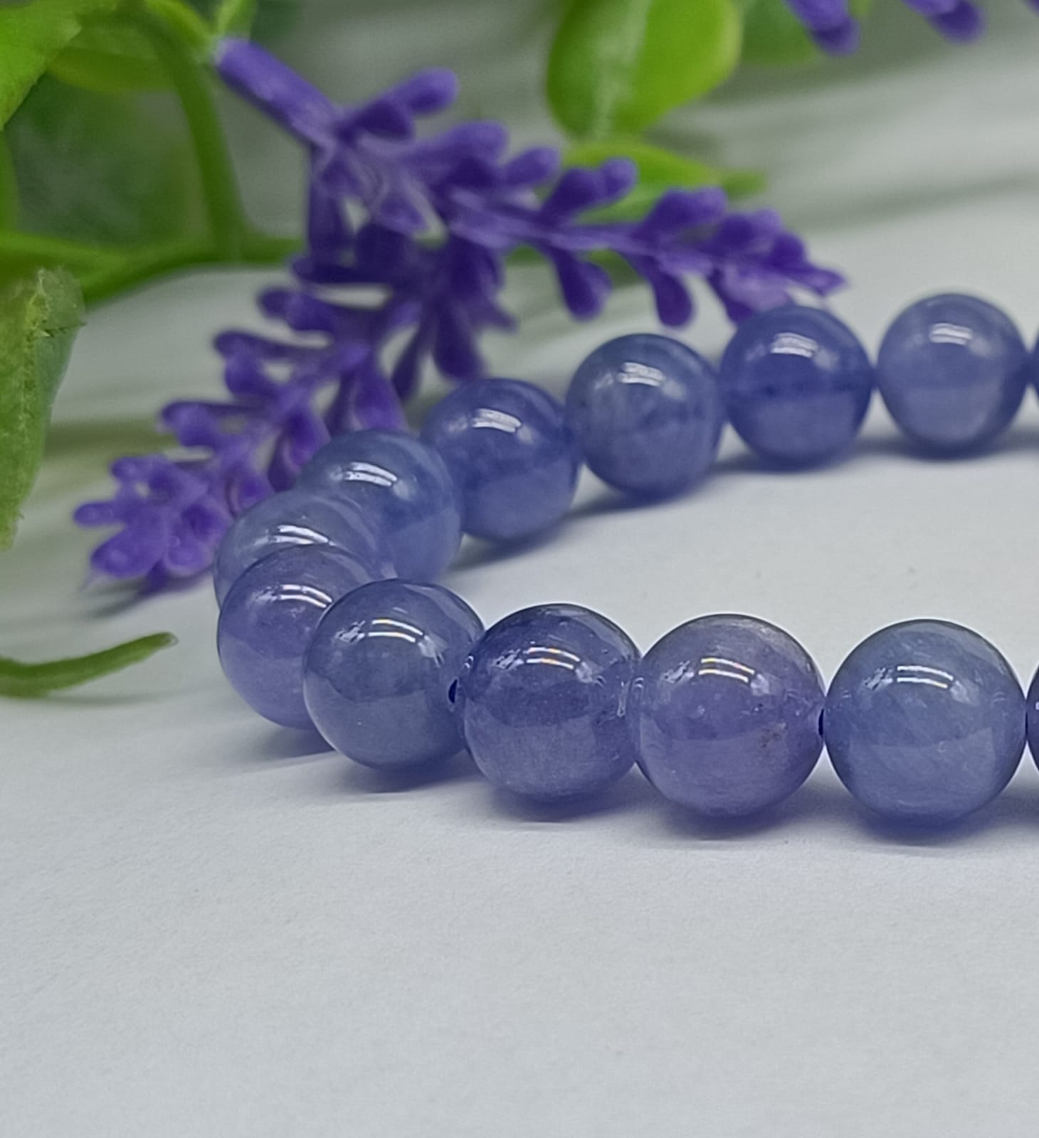 Genuine Tanzanite High Quality 8mm Beads Crystal Wellness