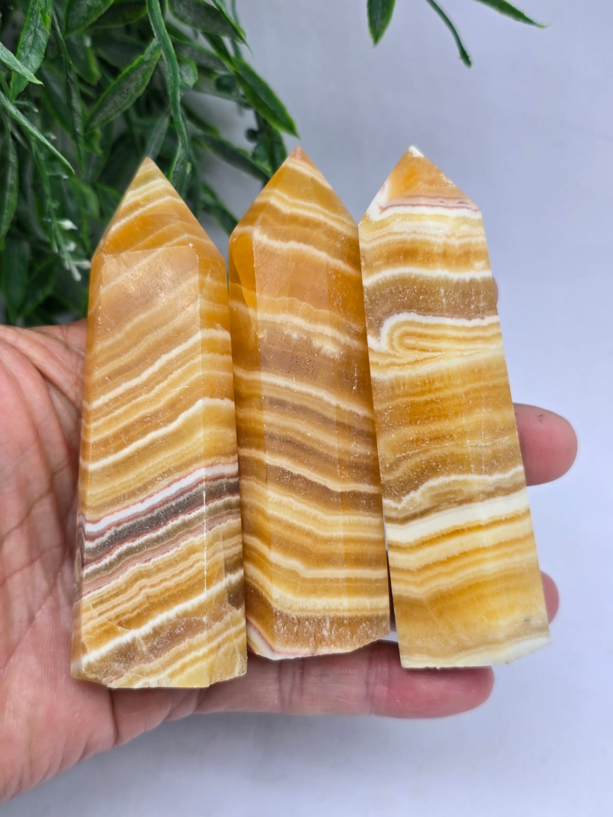 Yellow Calcite Point 10x3cm Crystal Wellness