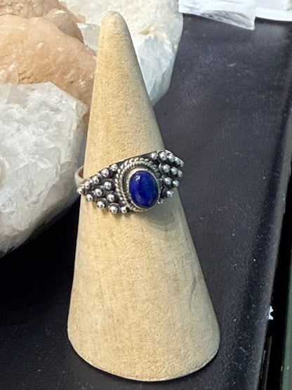 Lapis Lazuli Ring – Wisdom of the Ancient Sky, Size 7 Crystal Wellness