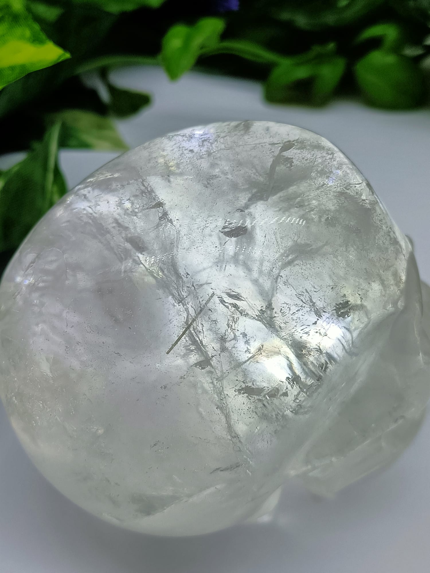 Clear Quartz Skull Crystal Wellness