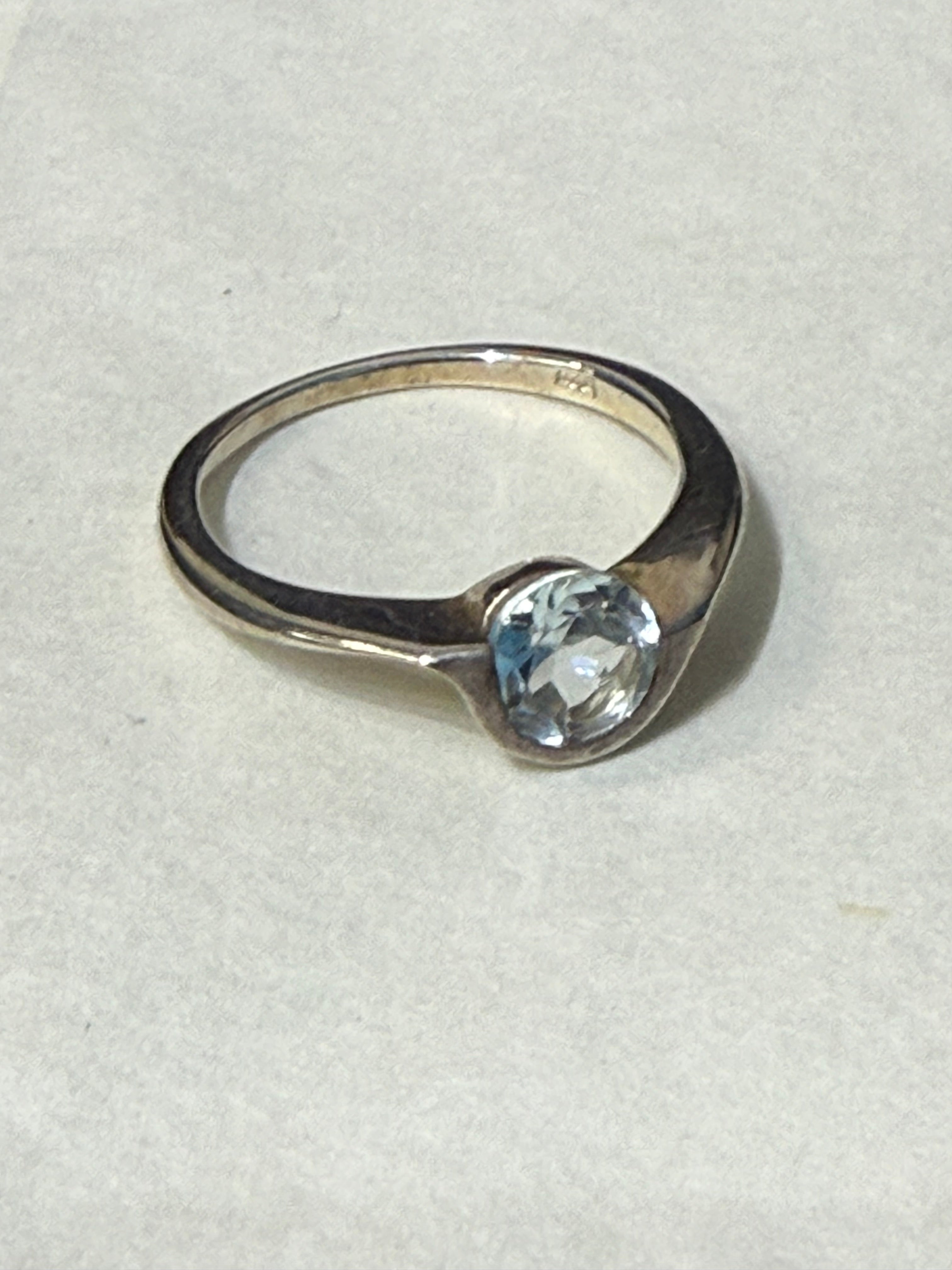 Blue Topaz Ring, size 6 Crystal Wellness