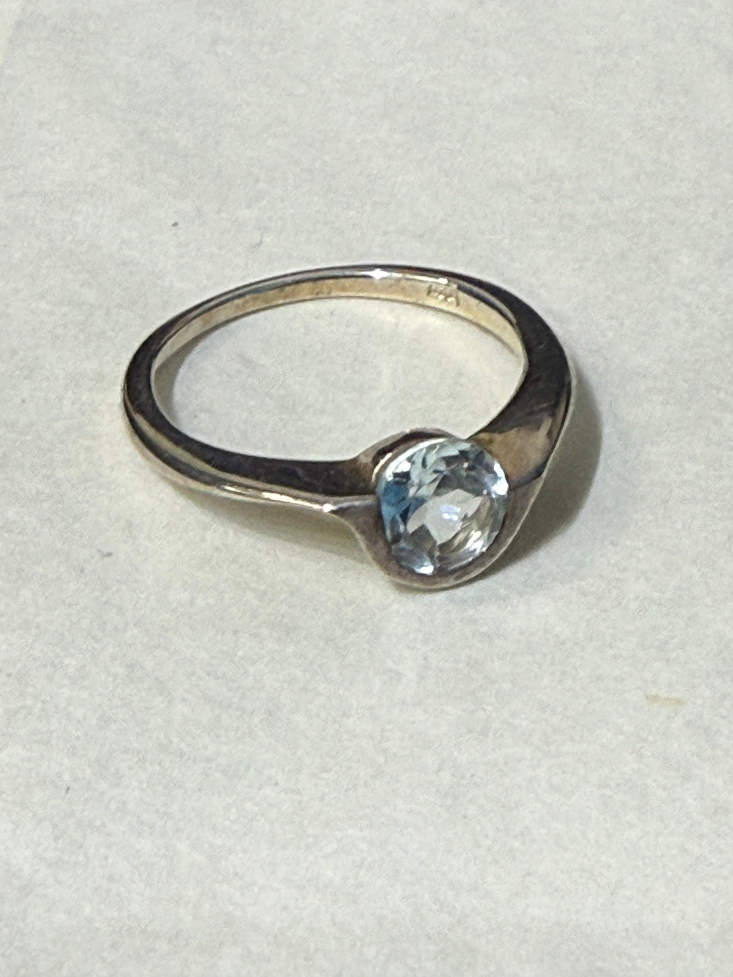 Blue Topaz Ring, size 6 Crystal Wellness