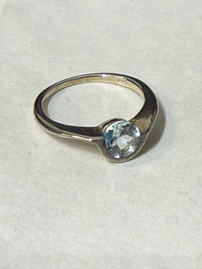 Blue Topaz Ring, size 6 Crystal Wellness