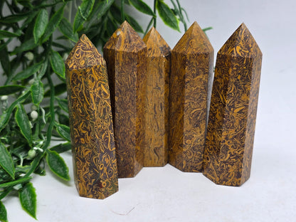 Elephant Jasper Point Crystal Wellness