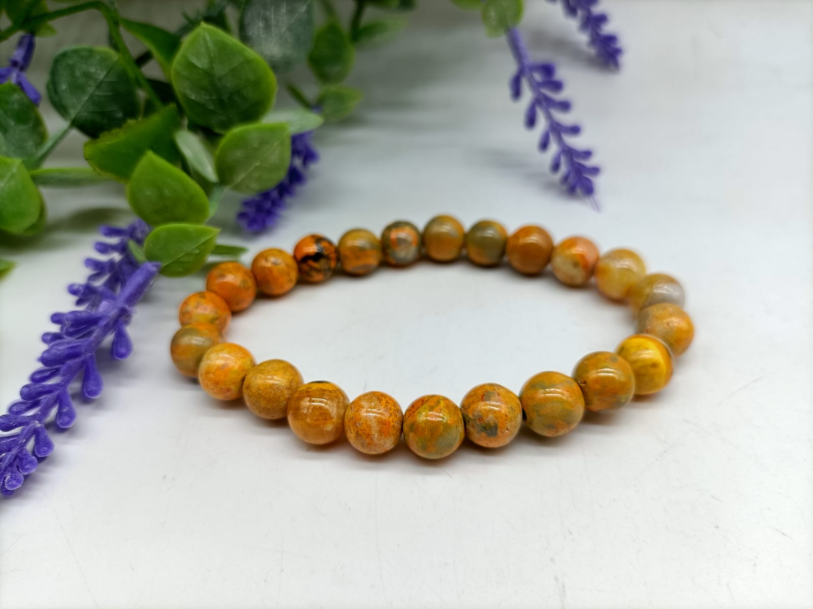 Bumblebee Jasper Beads Bracelet 8mm High Quality
