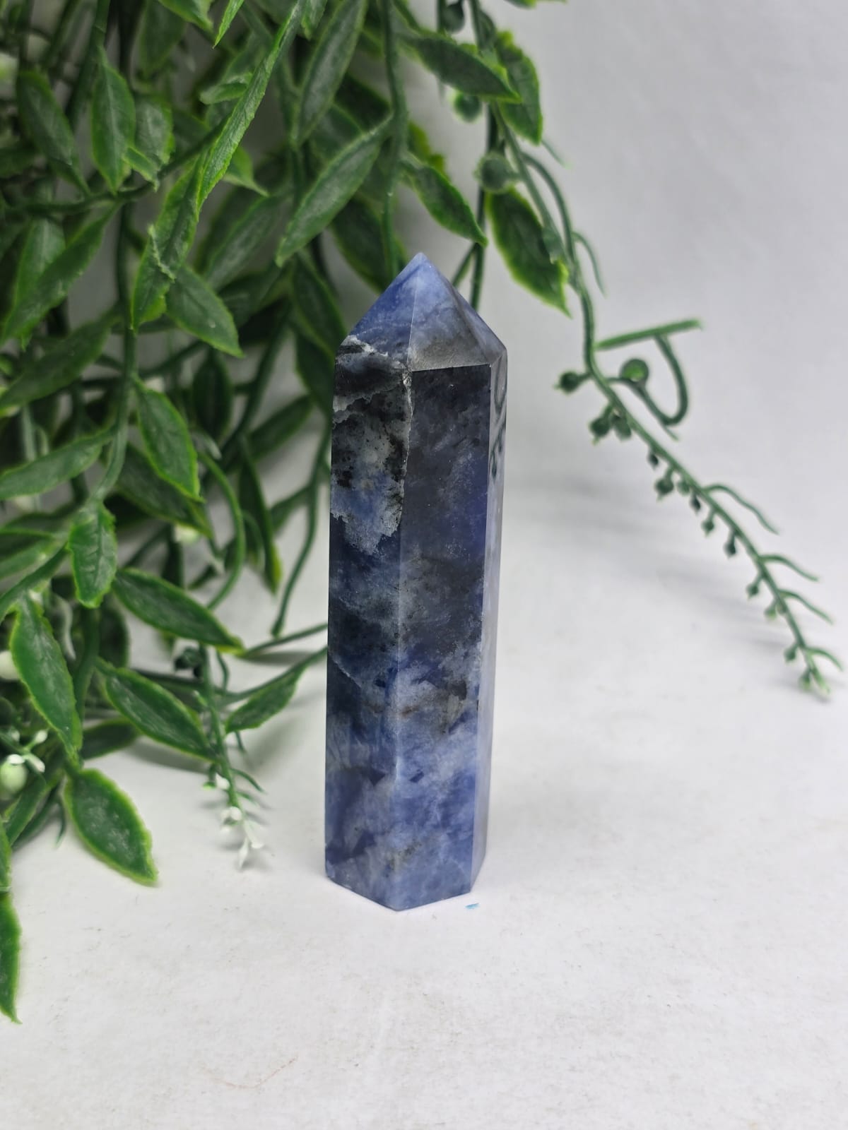 Sodalite Point Crystal Wellness