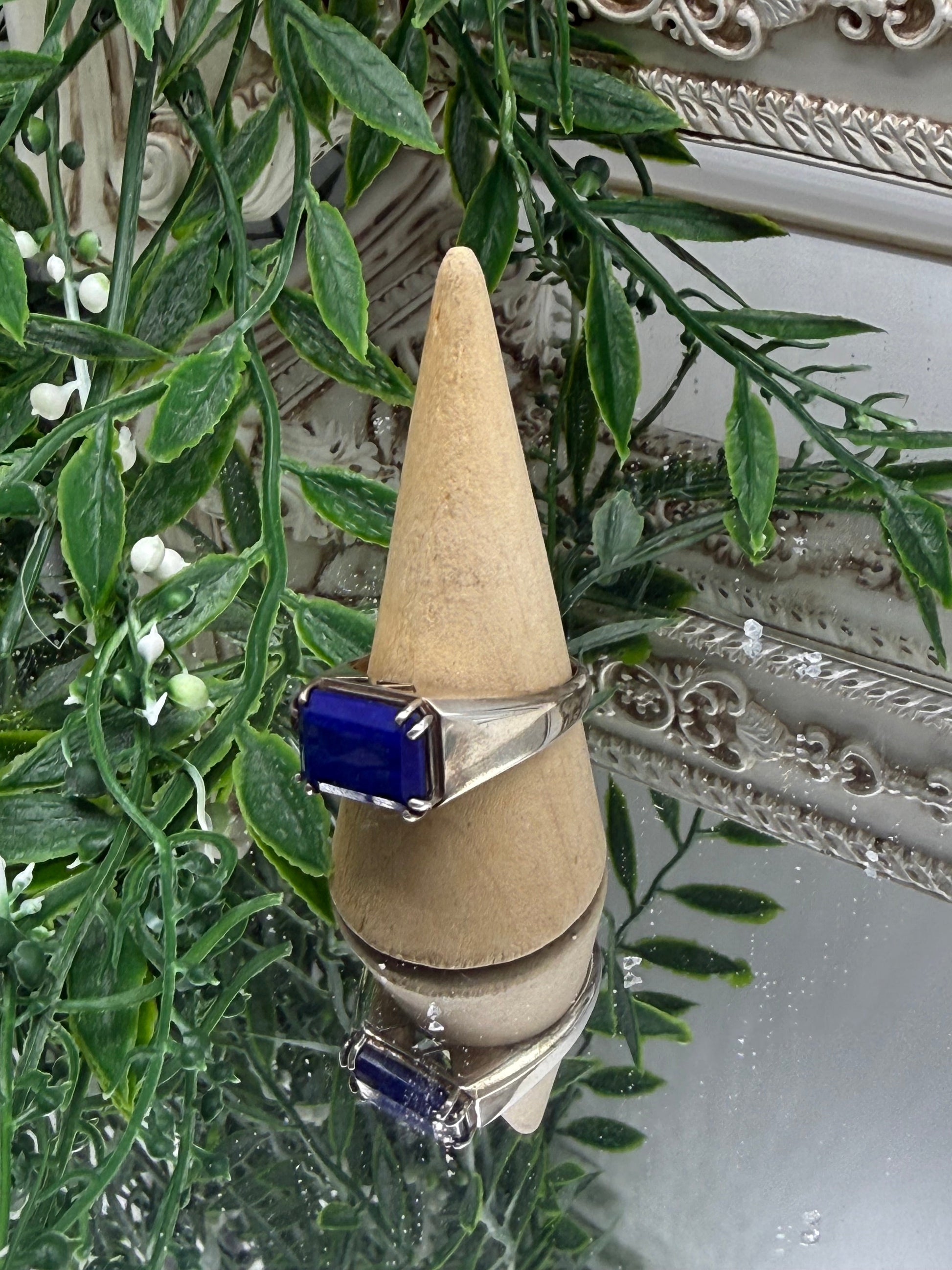 Wisdom of the Ancients – Lapis Lazuli Sterling Silver Ring Crystal Wellness