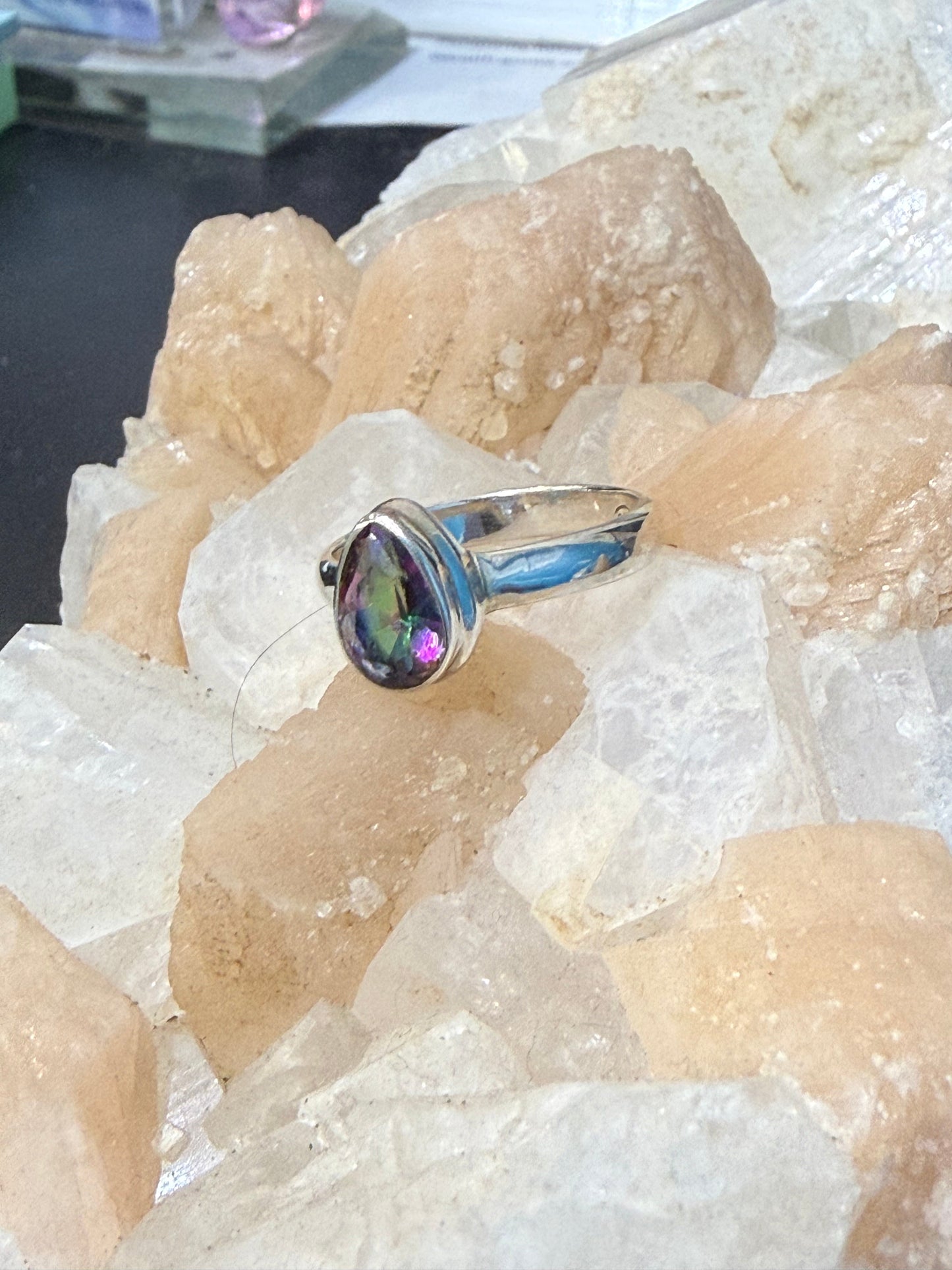 Mystic Topaz Ring, size 8 – Radiance of Transformation Crystal Wellness