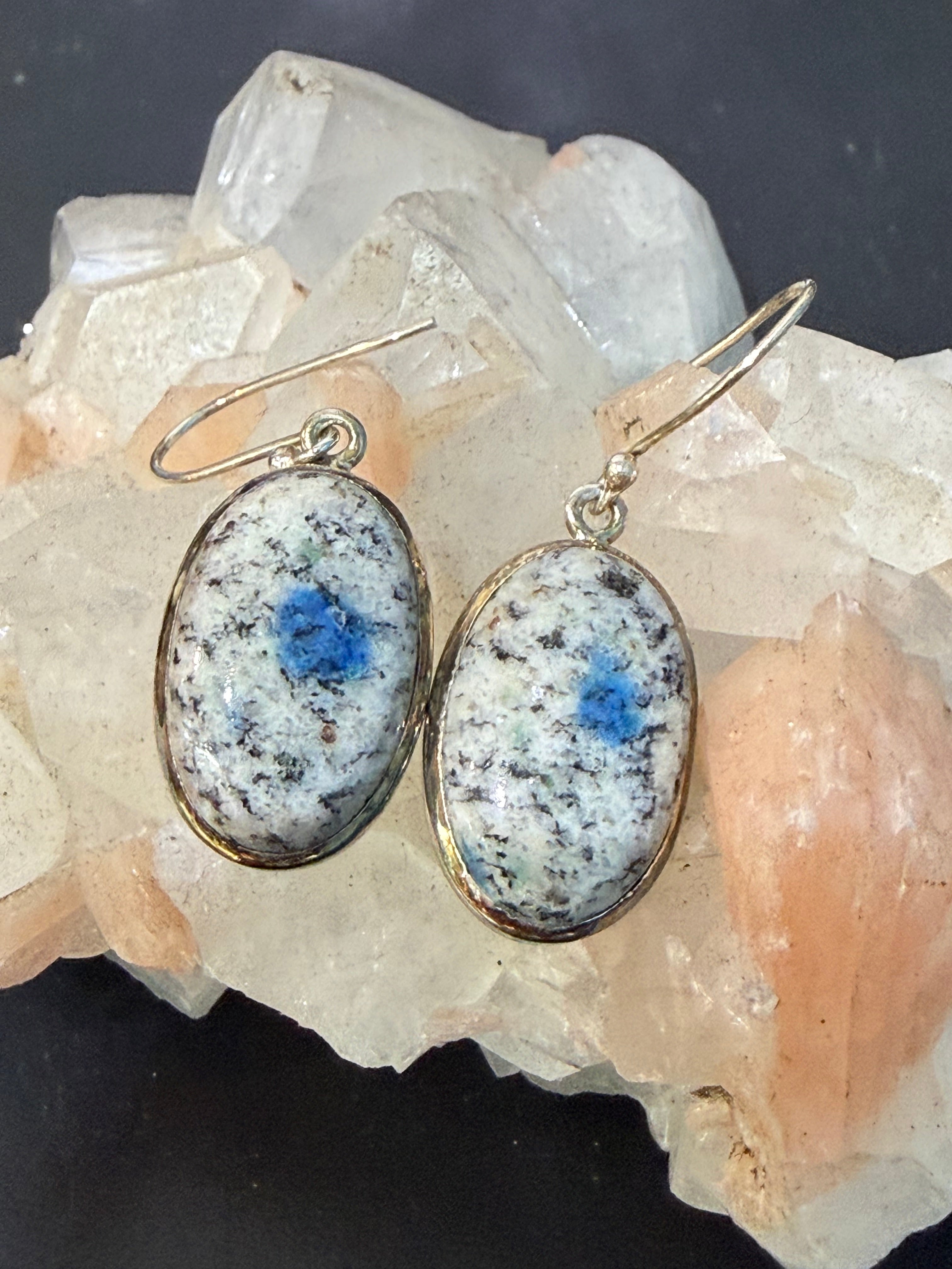 K2 Earrings – Intuition, Clarity & Spiritual Balance, 20mmx15mm Crystal Wellness
