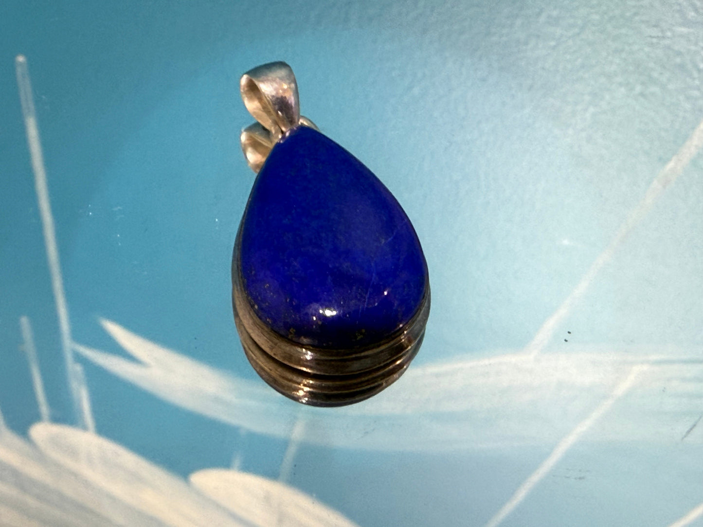 Lapis Lazuli Pendant – Stone of Wisdom & Truth, 34mmx20mm Crystal Wellness