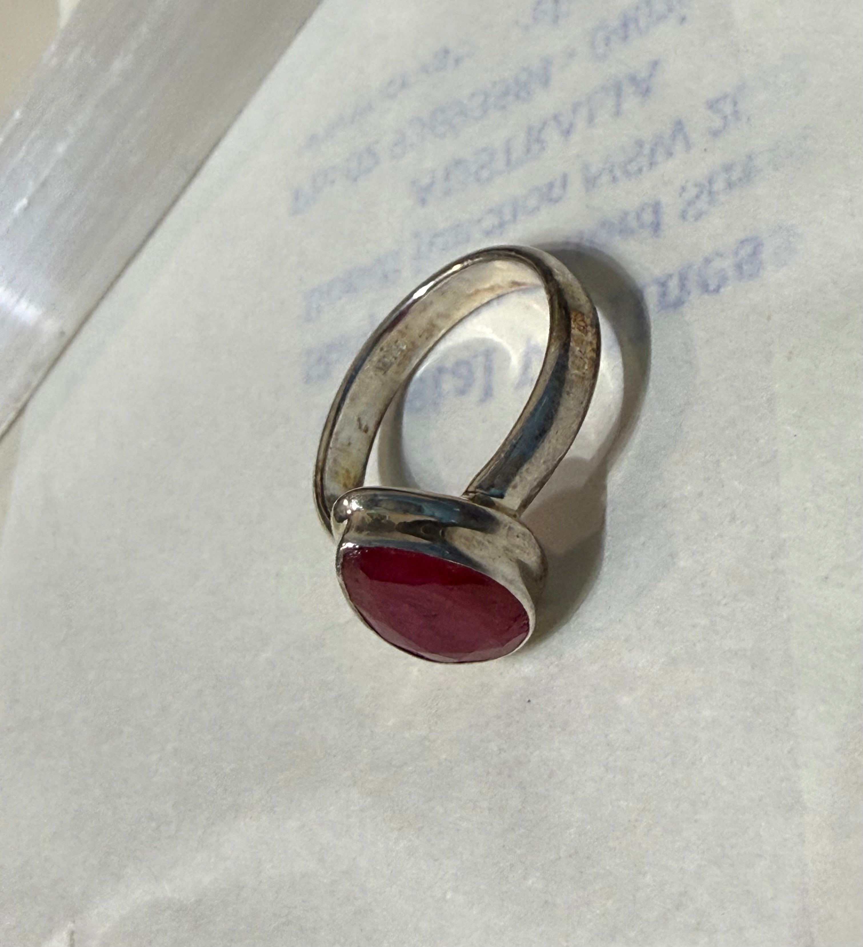 Ruby Vermeil Ring – Size 5 Crystal Wellness