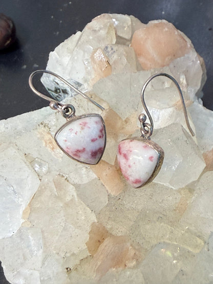 Cinnabar Earrings – Prosperity, Vitality & Empowered Confidence, 12mmx12mm Crystal Wellness