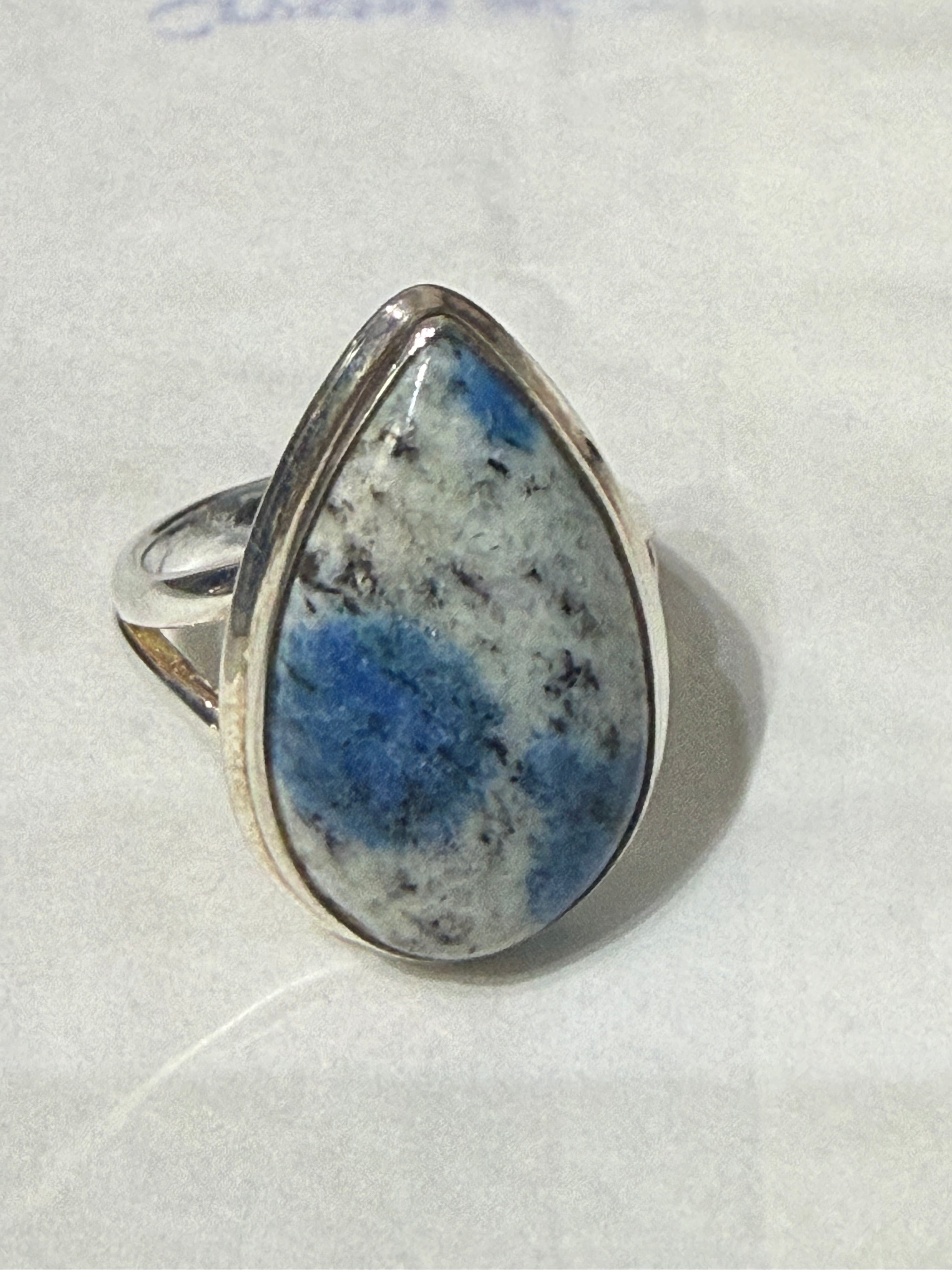 K2 Sterling Silver Ring – Size 7 | Stone of Insight & Higher Awareness Crystal Wellness
